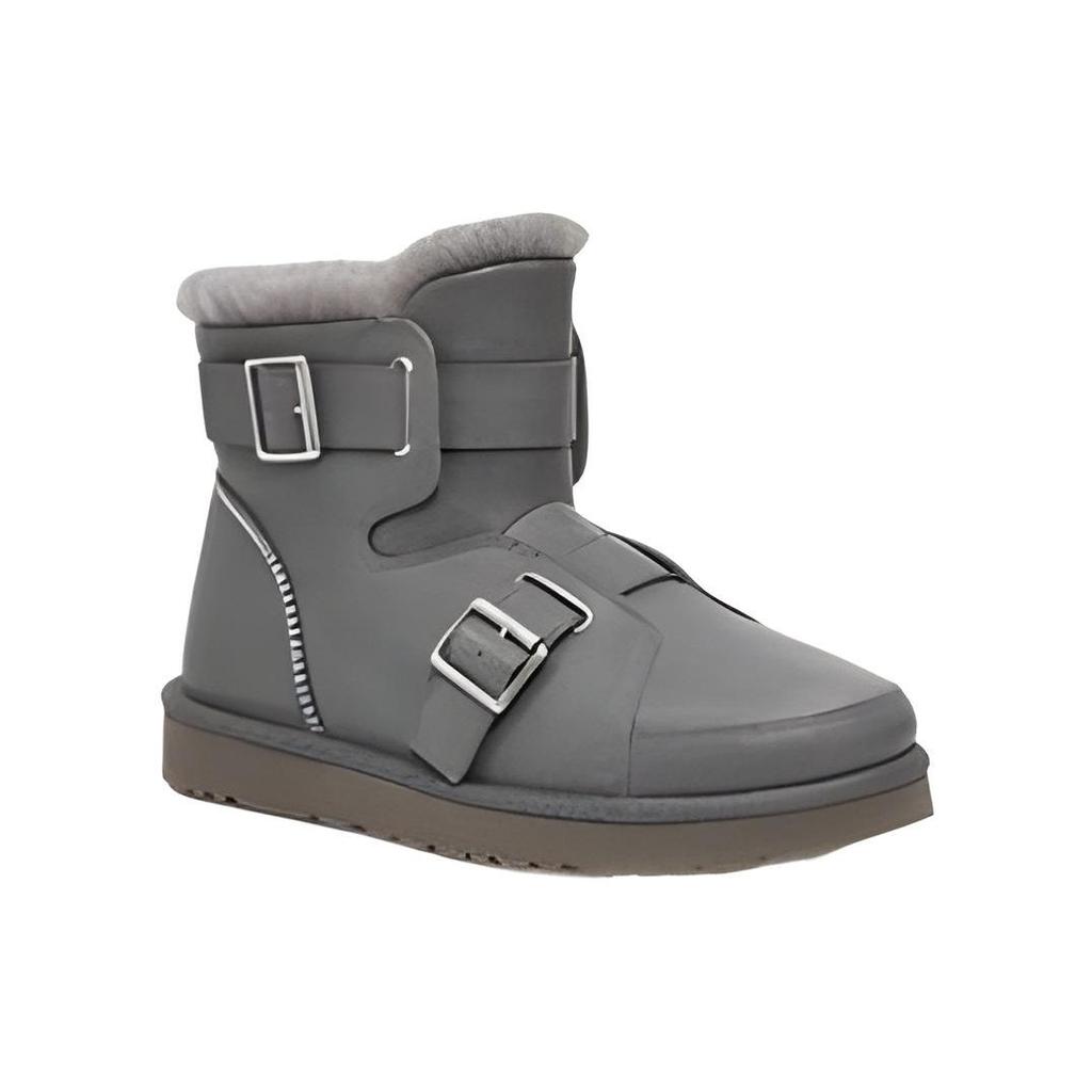 UGG Warm Non-Slip Solid Color Casual Comfortable Short Snow Boots Women boots Charcoal 1138157-CHRC