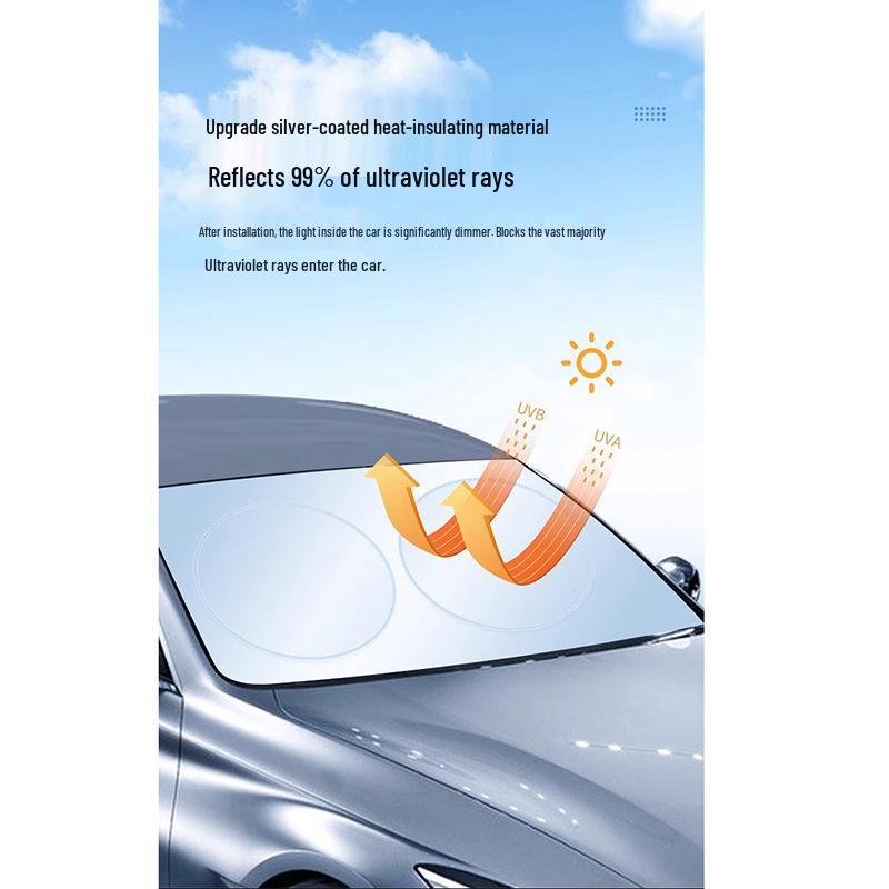 Car Summer Sunshade: Front Windshield Heat Insulation and Explosion-Proof Sun Cover