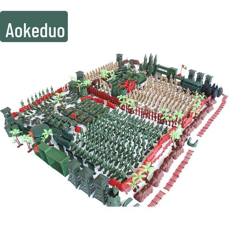 Aokeduo Sandbox Miniature Soldier Model Set