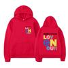 Love on Tour Print Fashion Sweatshirt Hip Hop Casual Tops Oversize Unisex Autumn Winter Fleece Streetwear Tops