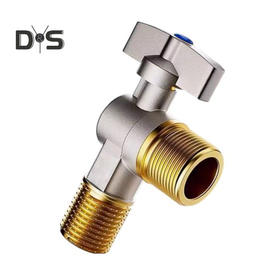 

Великий потік Стоп-кран з ручкою G1/2-дюймові Латунні впускні кульові крани Надміцний З єднання для гарячої/холодної води Регулятор тиску води синій