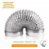 Conduit de ventilation universel en aluminium pour hottes de cuisine et de salle de bain