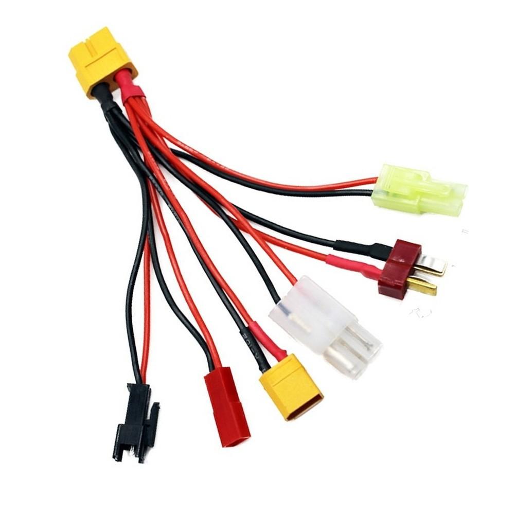 Adapter Cable for RC Battery Parallel Charging For XT60 to T Connector with SM2P Terminal Wire for Reliable Performance