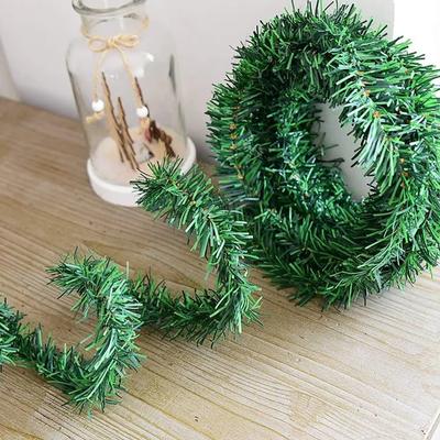 Christmas Rattan Garland Artificial Pine Needle PVC Garland Wedding Party Decoration Supplies Christmas Decoration Supplies