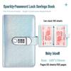 A6 Crystal Clear Savings Book with Password Money Clip, Large Capacity, 2026 New Model.