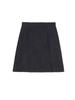 Women's High Waist Corduroy A-line Slit Bodycon Midi Skirt for Autumn/Winter