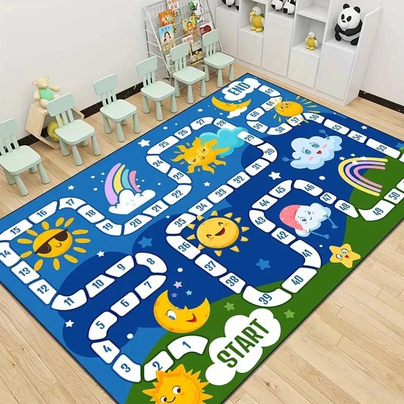 

Playful Snakes and Ladders Floor Mat Creative Carpet for Bedroom or Living Room Fun Rug for Dressing Room or Play Area Decor 40x60cm16x24in