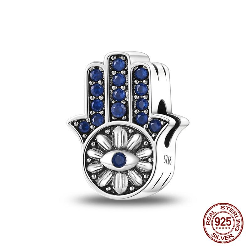 Original Charms Copper Devil'S Eye Series Charm Beads Fit 3Mm Original Bracelet For Women Diy Jewelry Gifts Making