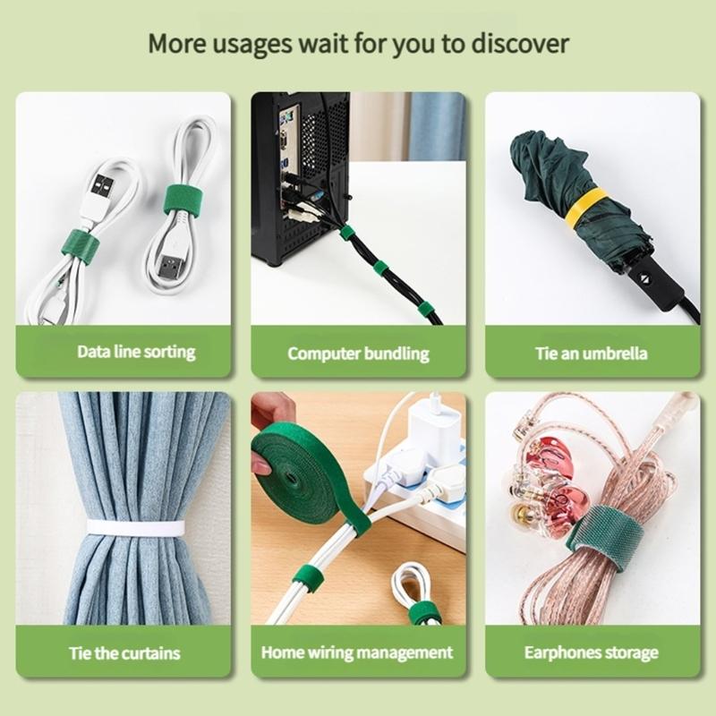 Household Adjustable Plant Ties 2cm Width Auto Gripping Straps Suitable For Tree Branch & Cable Management Staking Vine