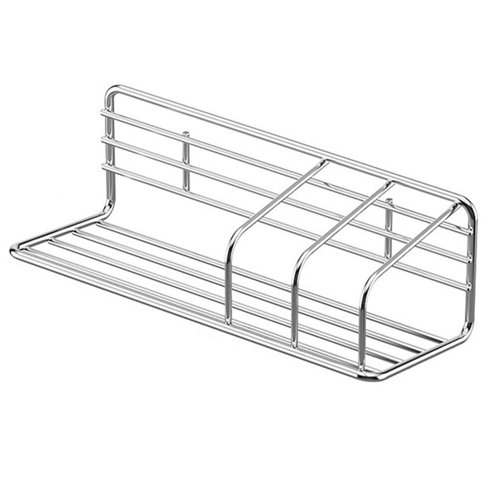 

Durable Wall Mounted Sink Storage Rack Space Saving Stainless Steel Sink Drain Rack No Drill Quick Dry Sponge Hanging Rack Home срібний