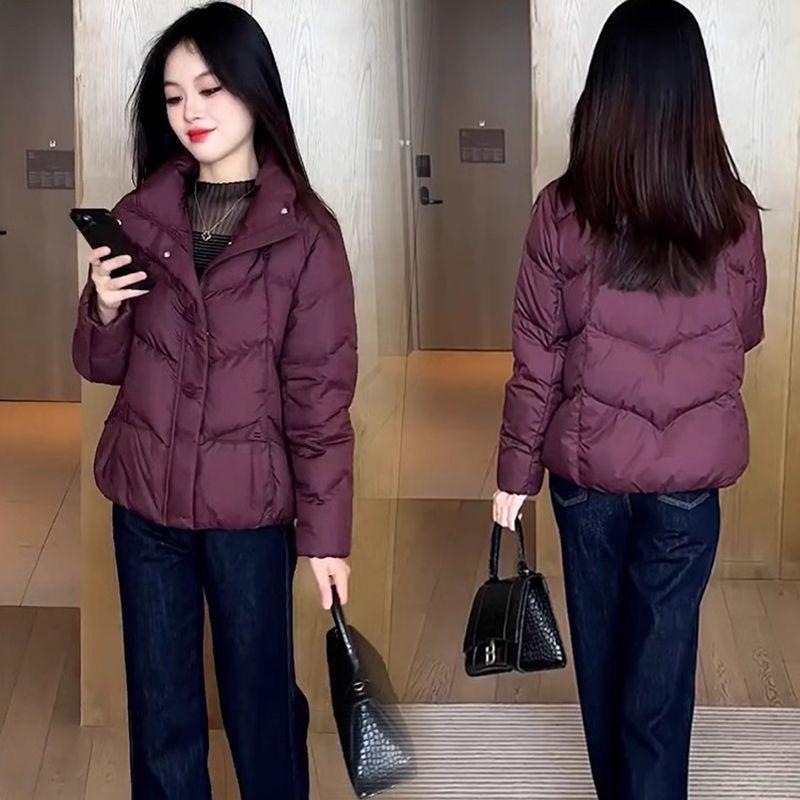 Fashion and Casual Short Cotton-padded Jacket Women's Winter New Thin Thickened Warm Cotton-padded Jacket Tide