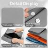 Business Folder Water Resistant Leather Document Organiser Carrying Case Magnetic Button Closure 330x240cm for Office