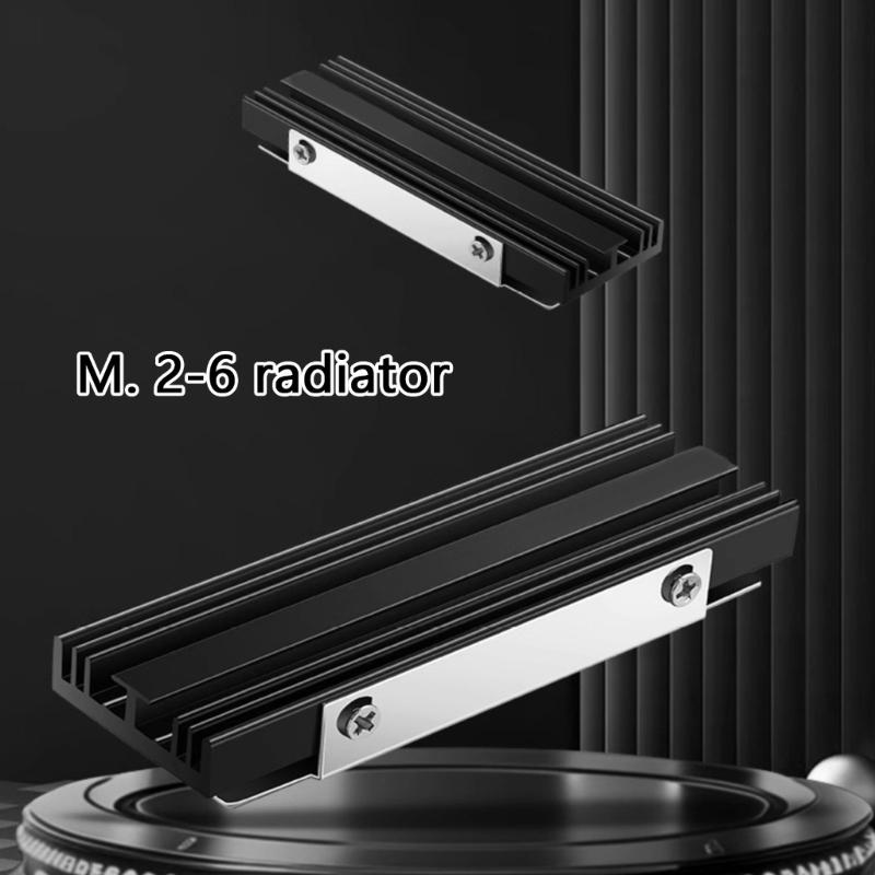 M.2 SSD Heatsink Thermal Pad Heatsink Aluminium Cooling with Silicone Thermal Pad Heatsink 2280 NVME CPU Cooling