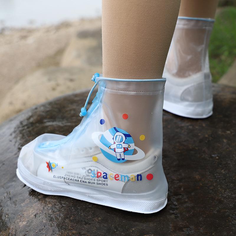Beimei Kids' Waterproof Non-Slip Rain Boot Covers for Boys and Girls - Durable and Thick, Perfect for Rainy Days.