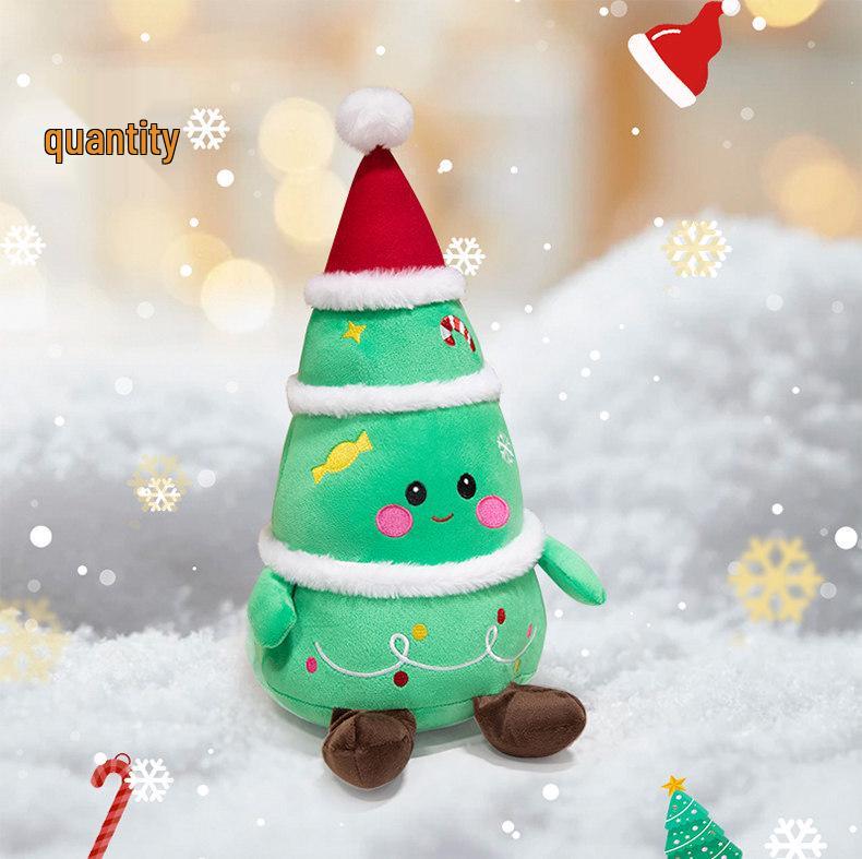 Plyšová bábika Santa Claus a sobovia Vianočná dekorácia Darček