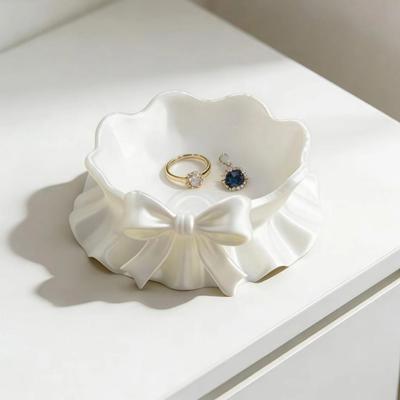 Beautiful Polylactic Acid Materials Bowknot Pattern 3D Printed Cosmetic Holder For Table Decoration And Daily Storage