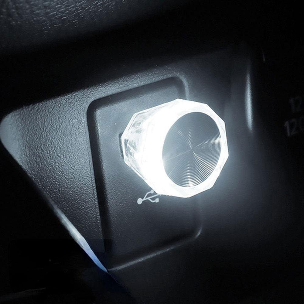 Tragbares Auto USB Umgebungslicht Mini LED Dekoratives Spielumgebungs-Computerlicht Für Auto Lam H4K4