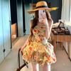 French Temperament Pure Desire Wind Thin Floral Princess Dress New Summer Vacation Beautiful Photo Shoot Dress Women