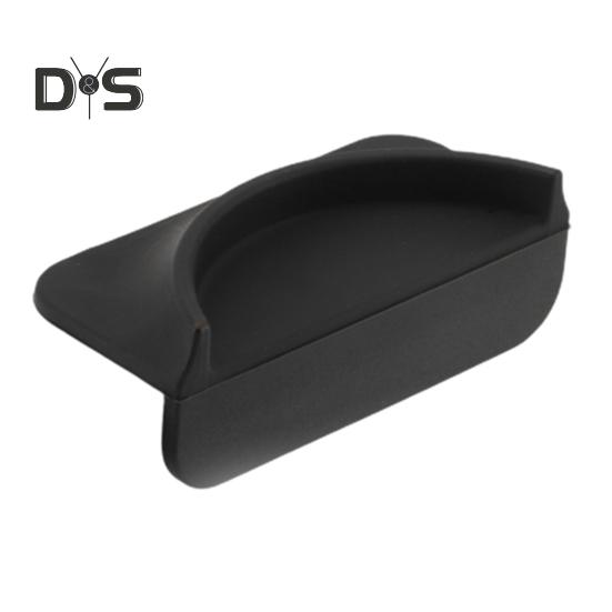 Легкий нескользящий коврик для тампера для кофе, удобный нескользящий угловой коврик для тампера для кофе эспрессо чёрный