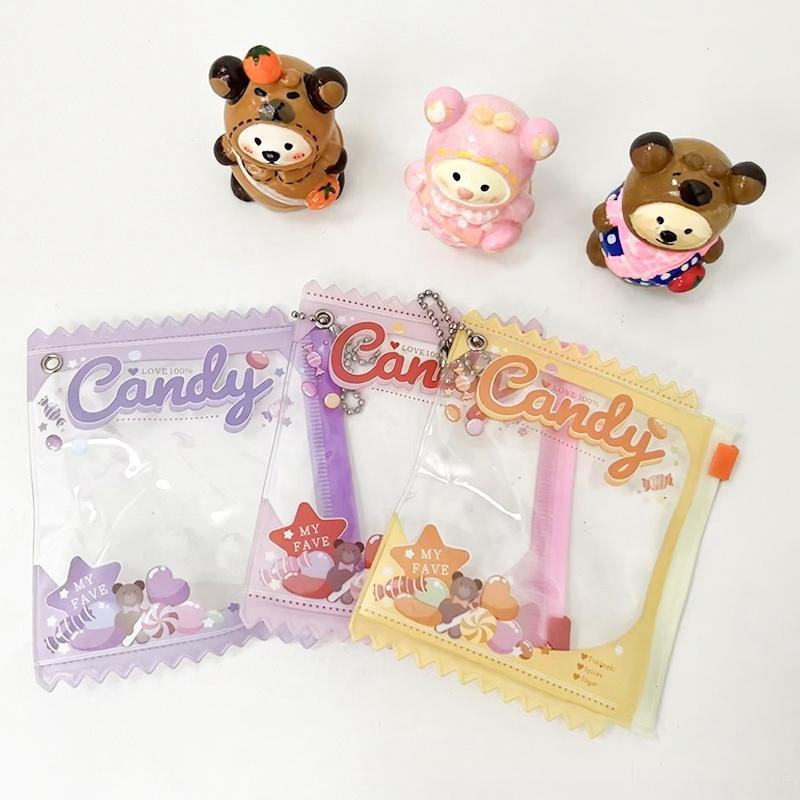Multi-Color Badge Holder Candy Bag Shaped Badge Protector Fans Supplies Waterproof Badge Display Bag Mini Doll Protective Shell