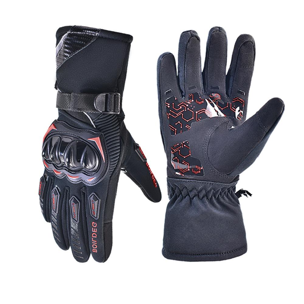 Winter Goatskin Full Finger Lightweight Anti-Slip Fishing Motorbike Riding Gloves for Cold Weather Activities Motorcycle Skiing