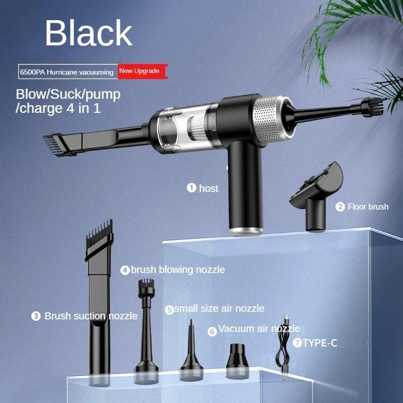 

6500PA Wireless Portable Vacuum Cleaner Car Handheld Mini Cordless Dust And Water Vacuum Cleaner Car Cleaning Accessories чёрный