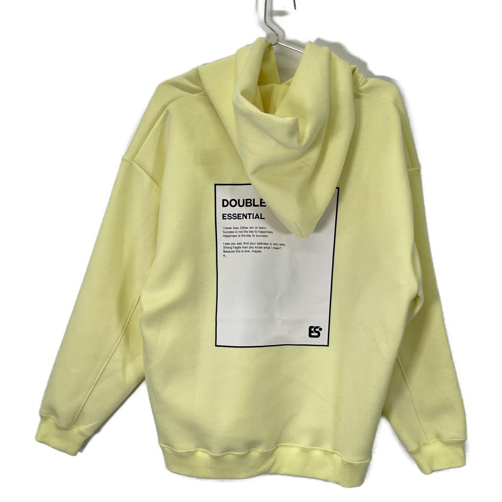 DOUBLE STANDARD CLOTHING [ESSENTIAL] 25th year yellow back print cardboard hoodie tops F yellowUsed