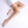 12D Sexy Transparent Stockings Women Wide Rib Top Cuff Nylon Stockings Candy Color Over Knee Socks Thigh High Oil Shiny Medias
