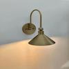 Modern Raw Brass Cone Wall Sconce – Handmade Minimalist Light Fixture
