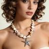 Seaside Vacation Style Necklace, Summer Style, Personality, Collarbone Chain, Niche High-End Sense, Exquisite Necklace Women
