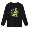 NUOVA RARA THE MASK FILM JIM CARREY 1994 VINTAGE Maglietta vintage Lavata streetwear Top elasticizzato Per l'uso quotidiano Leggermente