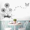 3D Dandelion Butterfly Wall Stickers Living Room Bedroom Children Room Decoration Wallpaper