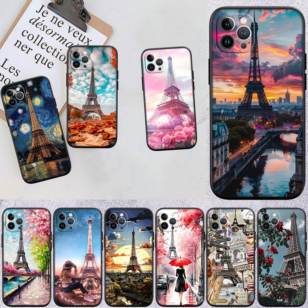 LO81 Paris Eiffel tower Soft Shell Phone Case for Redmi Note 10 11 12 Pro Max 10S 10C 10T 11A 11S 12S 12C