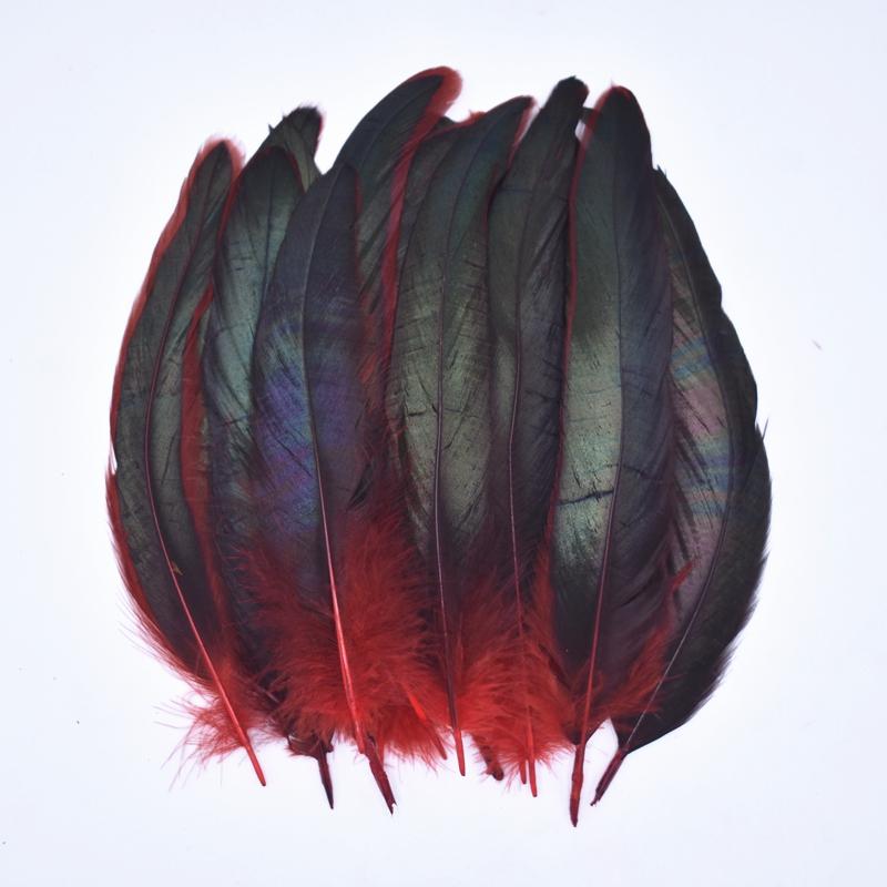 50 шт./лот Разноцветные перья петуха для поделок, карнавальных аксессуаров, швейной отделки, перья, фазанье украшение, декор, искусственные