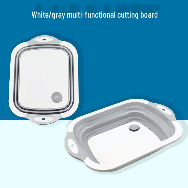 

Багатофункціональна складана обробна дошка та миска для миття овочів з кошиком для зливу Foldable