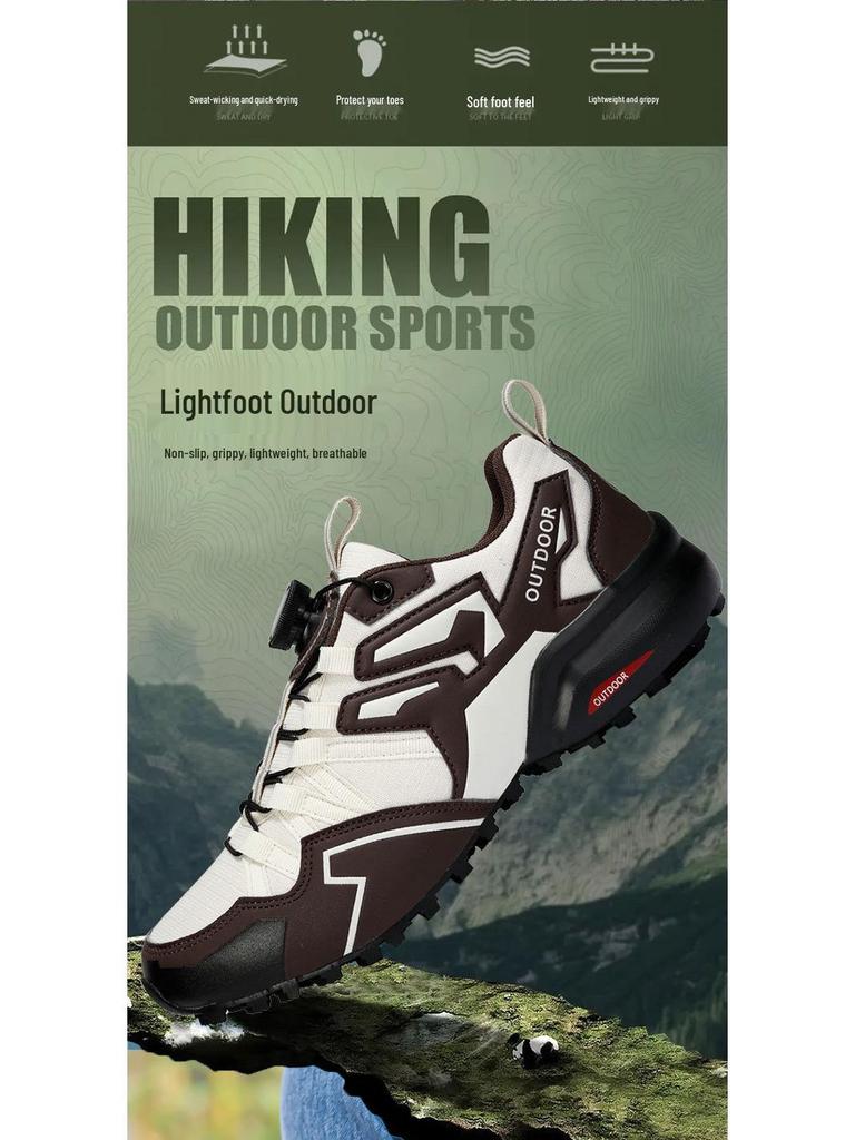 Men's Wear-Resistant Cycling & Hiking Lockless Shoes for Outdoor Sports