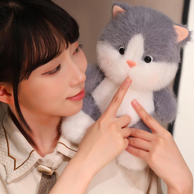 Cute Peach Cat Ugly Cute Kitten Grab Machine Doll Doll Plush Toys Children's Birthday Gift