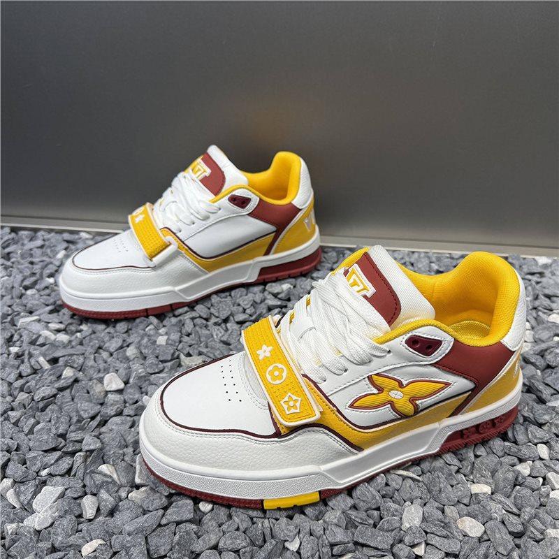 

Spring new non-slip casual shoes youth sports shoes light luxury thick baseplate shoes 38 жёлтый