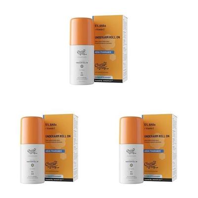 Chemist at Play Roll-On Ascelle con 5% AHA, Acido Lattico e 1% Acido Mandelico | Previene l'Odore Corporeo, Illumina la Pelle ed Esfolia le Ascelle - 40ml