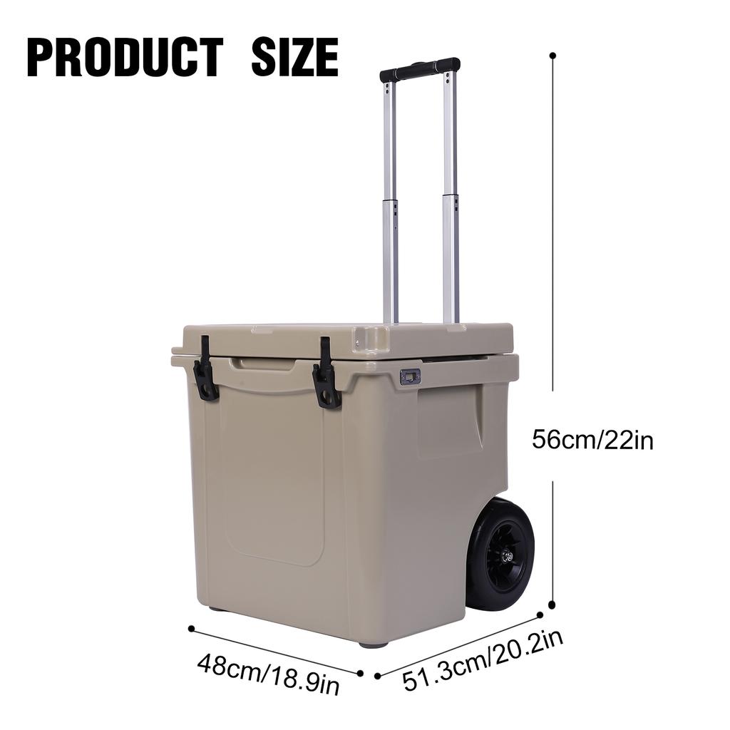 5L Camping Cooler Box Multipurpose Insulated Ice Chest Portable Ice Bucket Camp Large Fresh-Keeping Box Bucket Refrigerator