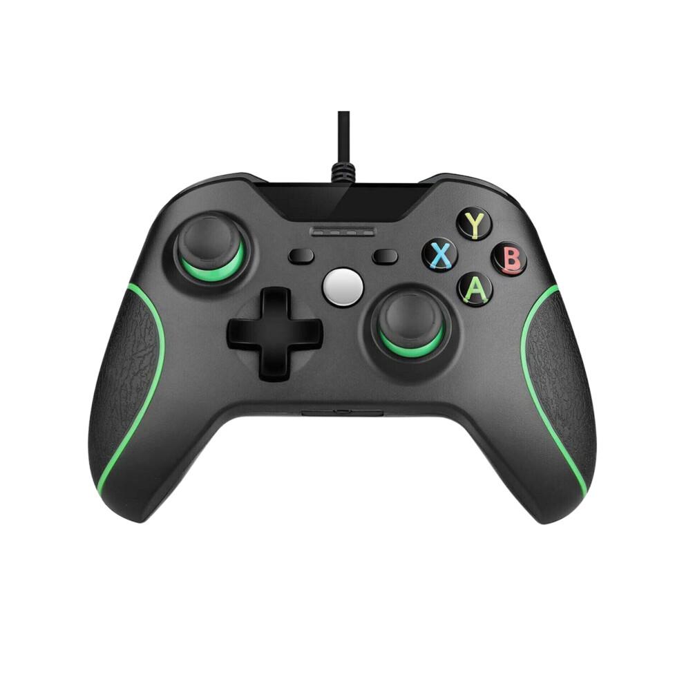 Przewodowy Kontroler Xbox One dla Xbox One/One X/One S i Windows 10 - Gniazdo słuchawkowe 3,5 mm, Podwójna wibracja, Ergonomiczny, Plug-and-Play USB