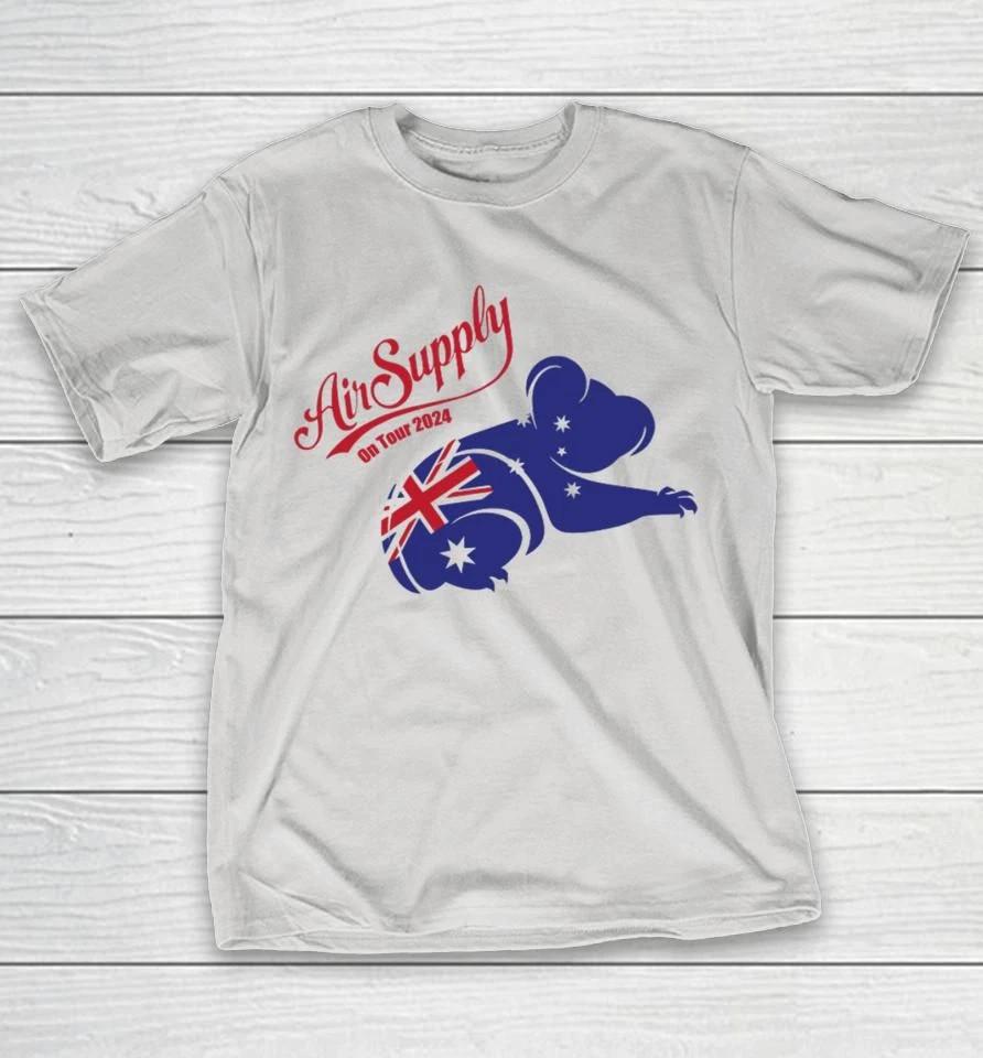 Air Supply Band On Tour 2024 Cotton White T Shirt UR908 S