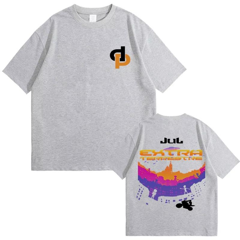 

France Rapper Jul 2025 Merch T-shirts Men Women Fashion Trend Short Sleeve T-shirt Men s Hip Hop T Shirts Streetwear L