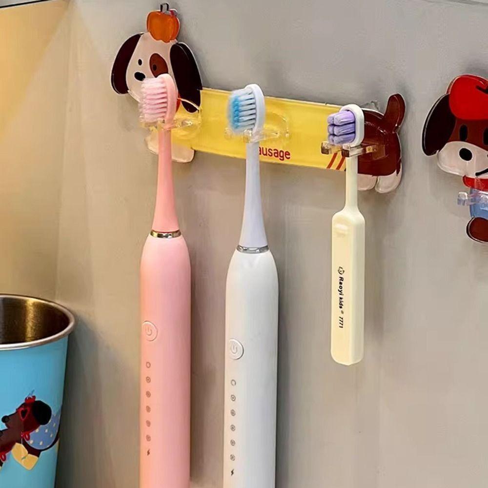Waterproof Dachshund Toothbrush Holder Wall Mounted Hanging Toothbrush Stand  Electric Toothbrush