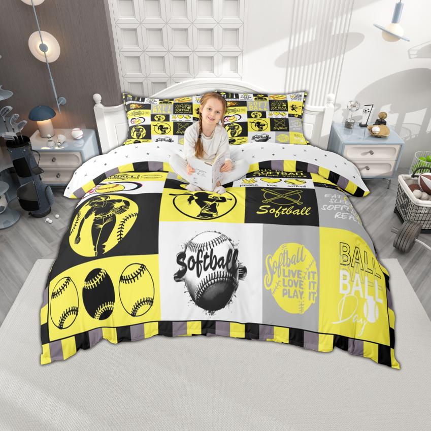 

Comforter Homewish Kids Teen Sports 2Pcs/3Pcs Basketball Baseball Lacrosse Bedding Ice Hockey Comforter Set Comforter (quilt)-EU Single(135*200cm)3pcs