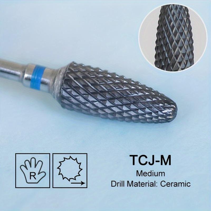 1 Stück Keramik Fräser Flamme Hartmetall Nagelbohrer Rosa Gel Entferner Elektrische Maschine Bohrer Polieren Peelen Nägel Kunstwerkzeuge