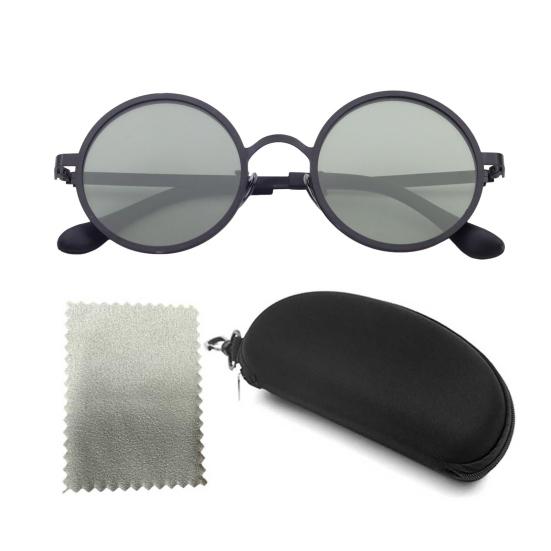 Nastavitelné kulaté sluneční brýle Kovový rám Protiskluzové UV ochrana Polarizované brýle Pánské Dámské Venkovní Pláž Rybaření Řízení Cyklistika Brýle Oční optika