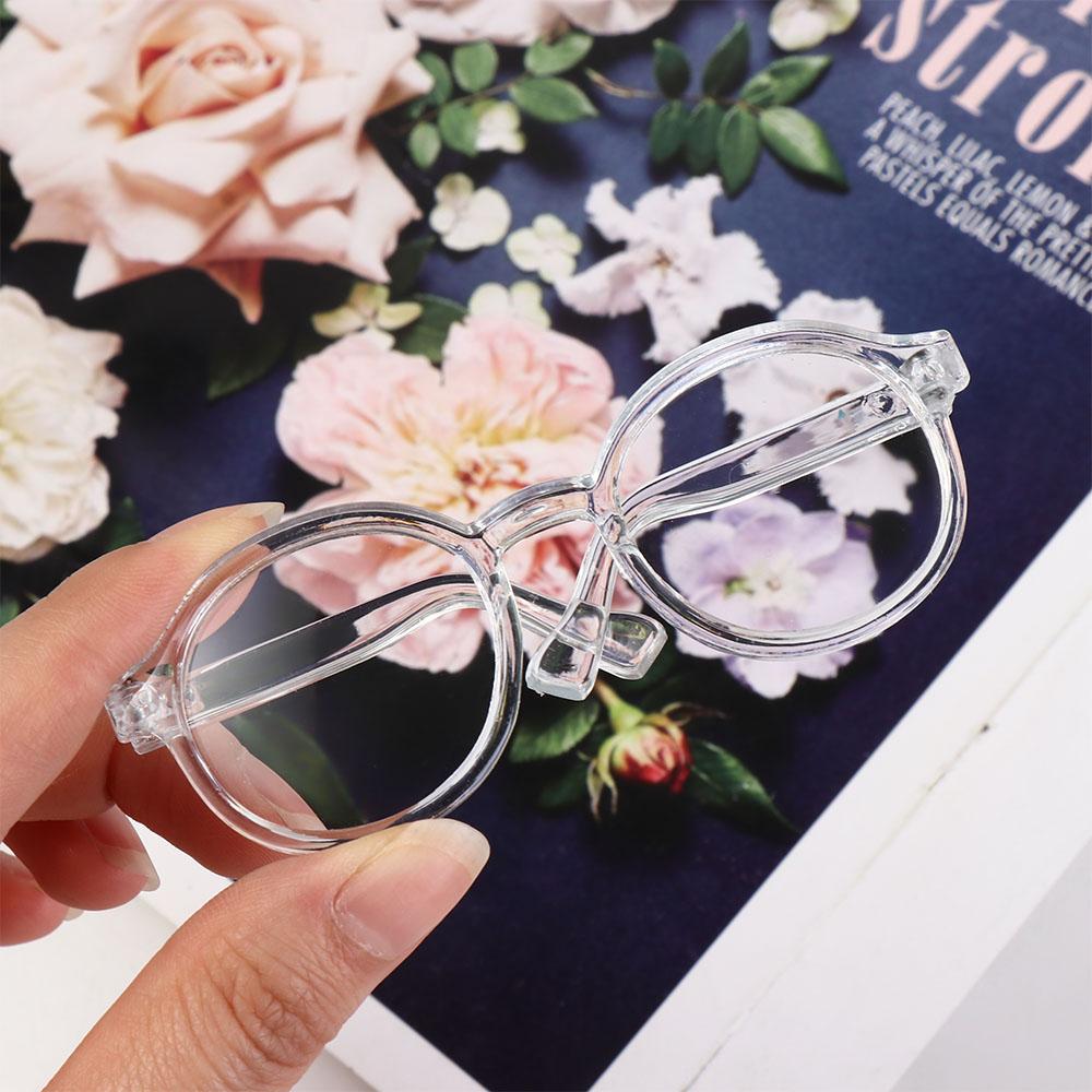 Doll Accessory Round Transparent Glasses Transparent Doll Mini Glasses  Children Toy