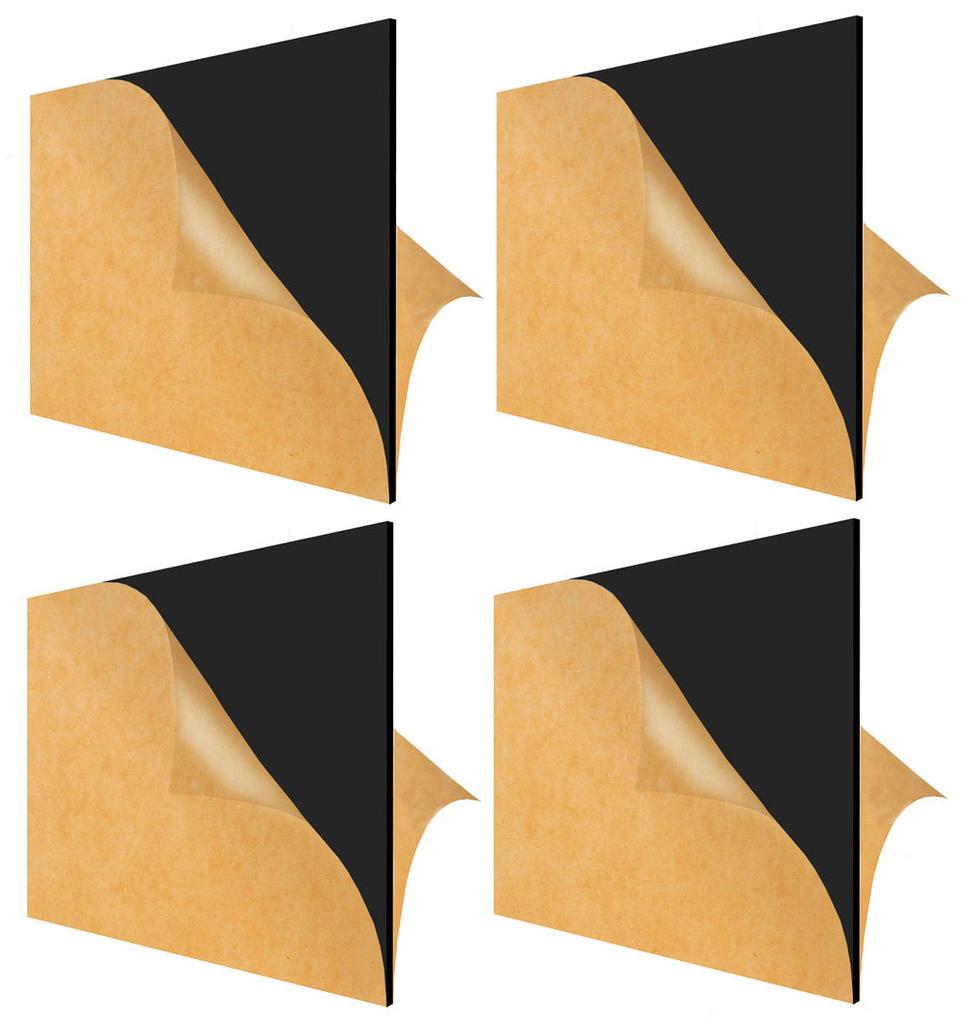 Inkdotpot Glossy Black Acrylic Plexiglass Sheet Transparent Acrylic Plastic Plexi Glass Board with Protective Paper, DIY Display Project