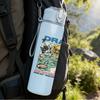1PC Drain Retro Comic Colorful Collage Print 750ml Portable Sports Water Bottle Leakproof Gym Outdoor Travel Drink Cup